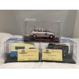 THREE OXFORD DIE-CAST MODELS - A LIMITED EDITION AUSTIN PARALANIAN CAMPERVAN 991/2000, AN AUSTIN