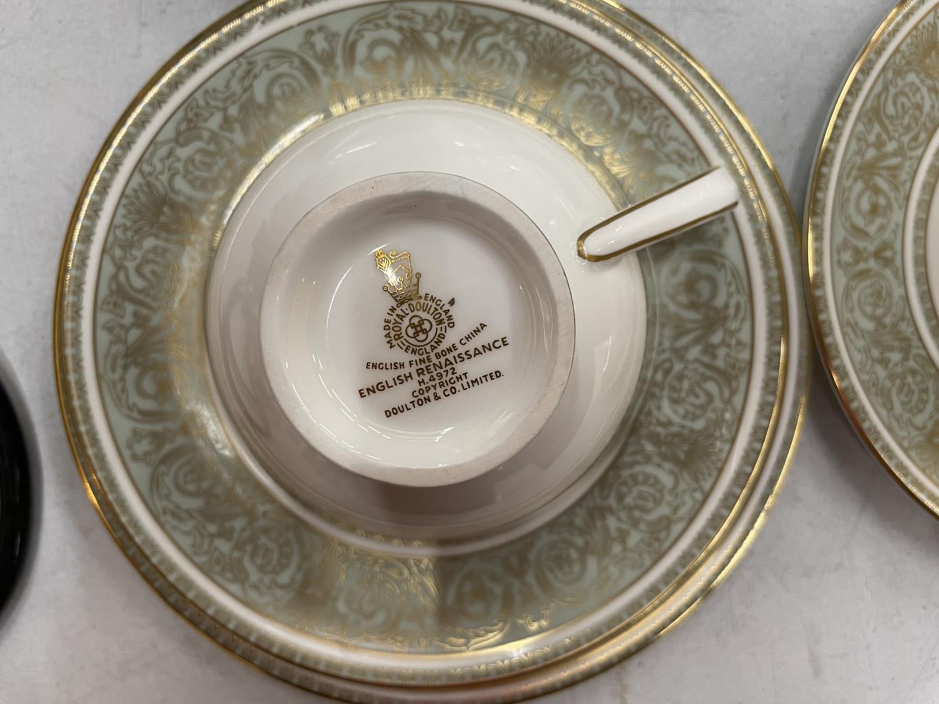 EIGHT ROYAL DOULTON 'ENGLISH RENAISSANCE' TRIOS - Image 4 of 4