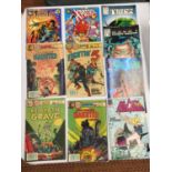 AN ASSORTMENT OF 8 VINTAGE COMICS TO INCLUDE CHARLTON COMICS BARON WEIRWOLF'S HAUNTED LIBRARY, THE