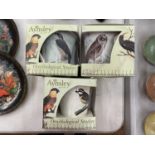 THREE BOXED AYNSLEY ORNITHOLOGICAL MUGS