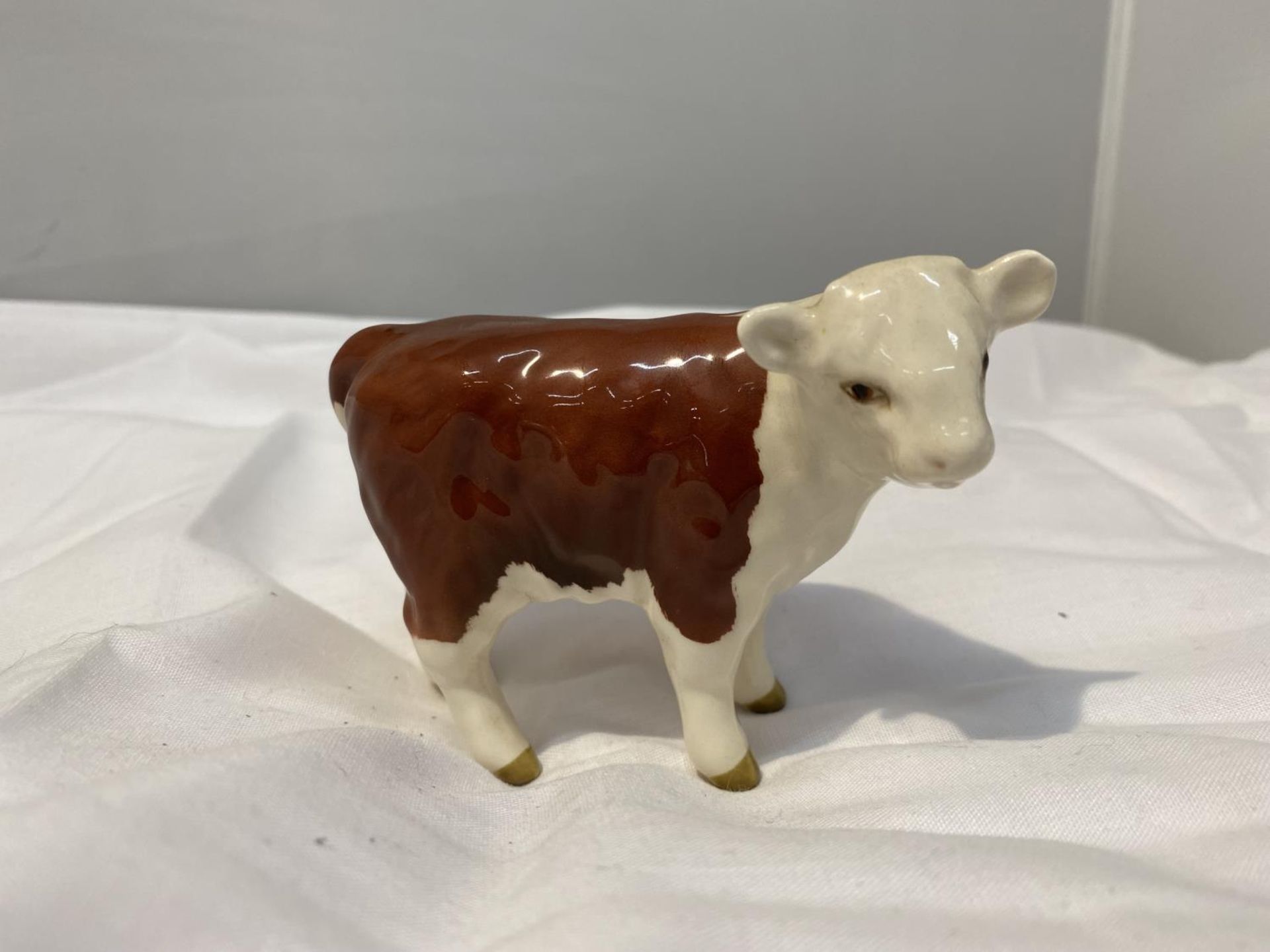 TWO BESWICK FIGURES, A HEREFORD COW AND A CALF - Image 6 of 8
