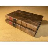 A 1ST EDITION AESOP'S FABLES 2 VOLUME SET PUBLISHED BY JOHN STOCKDALE - 1793 FULL CALF BOARDS,