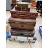 SIX VARIOUS TRAVEL CASES AND STORAGE TINS ETC