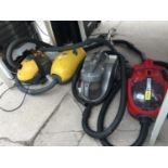 FOUR VARIOUS VACUUM CLEANERS TO INCLUDE A ZANUSSI AND A HOOVER ETC