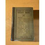 A TIMES OF CEYLON GREEN BOOK 1927 IN A PROTECTIVE CLEAR WRAPPER, PUBLISHED BY BLACKFRIAR HOUSE