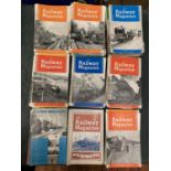 A LARGE COLLECTION OF 71 COPIES OF THE RAILWAY MAGAZINE FROM 1950'S AND 1960'S