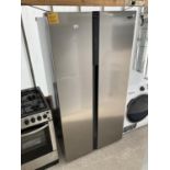 A SILVER BUSH AMERICAN FRIDGE FREEZER