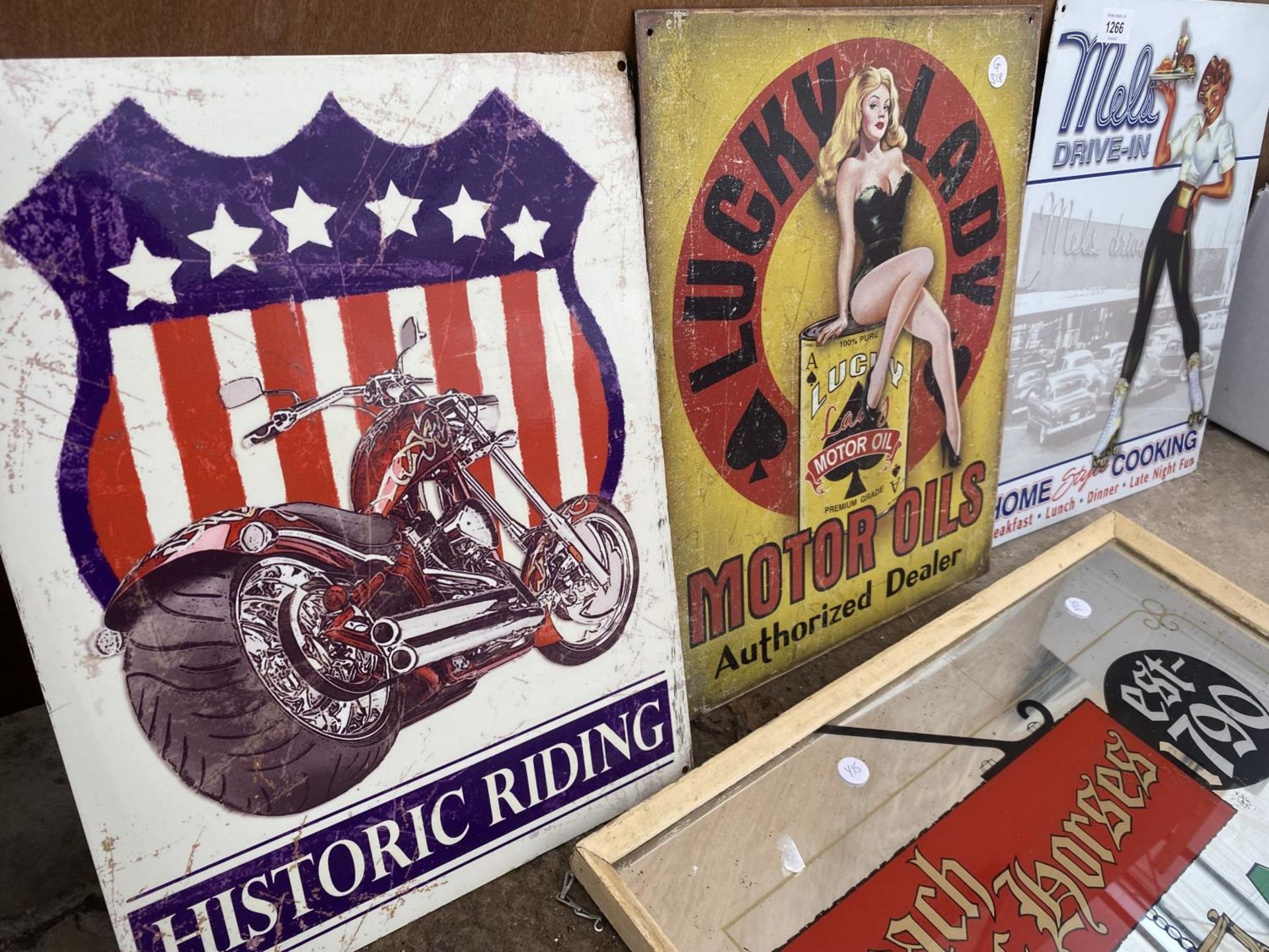 THREE VARIOUS TIN SIGNS - Image 3 of 3