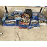 A LARGE COLLECTION OF JIGSAW PUZZLES MAINLY OF A RAILWAY THEME