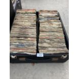 A BOX OF SINGLE RECORDS