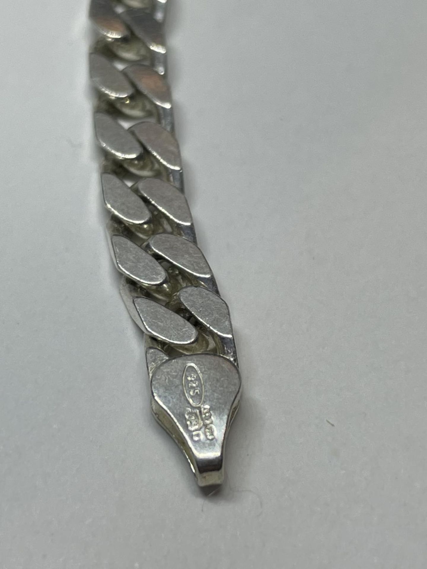 TWO MARKED 925 SILVER HEAVY BRACELETS - Image 3 of 3