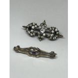 TWO VICTORIAN BROOCHES