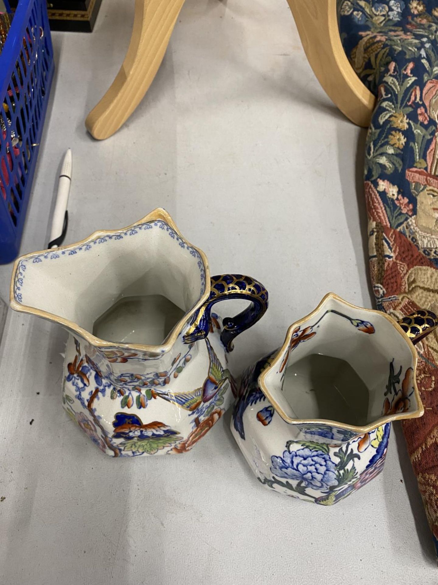 TWO MASONS IRONSTONE JUGS IN GOOD CONDITION - Image 2 of 4