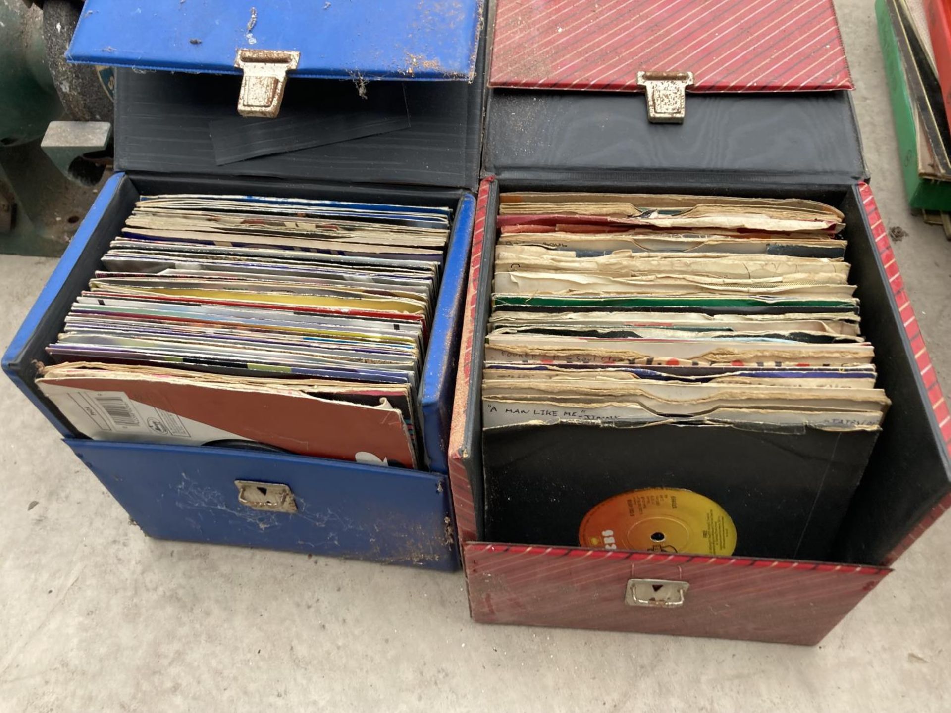 THREE BOXES OF SINGLES AND A BOX OF LPS - Image 3 of 3