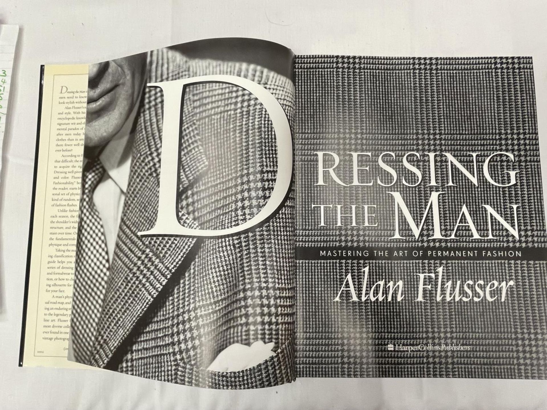 A FIRST EDITION DRESSING THE MAN BY ALAN FLUSSER - Image 2 of 3