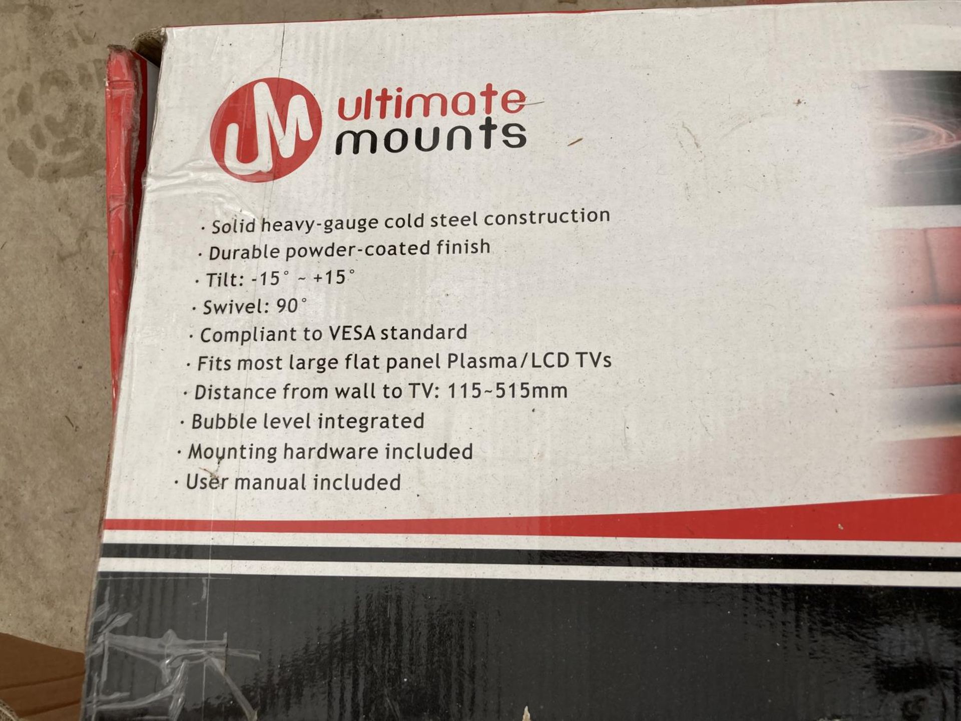 AN ULTIMATE MOUNTS TELEVISION BRAKET - Image 2 of 3
