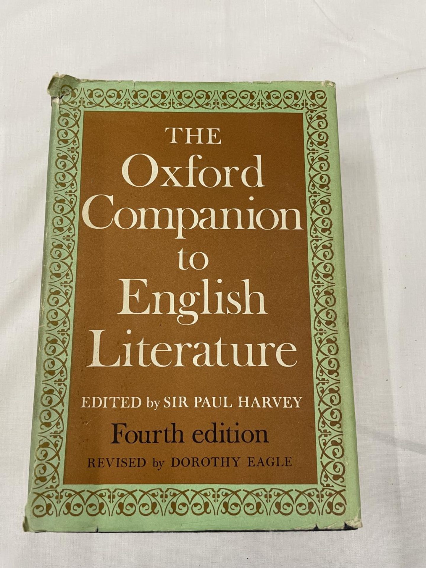 AN OXFORD COMPANION TO ENGLISH LITERATURE EDITED BY SIR PAUL HARVEY FOURTH EDITION REVISED BY