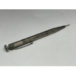 A MARKED SILVER YARD OF LEAD PENCIL
