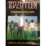 A RARE LED ZEPPELIN AT KNEBWORTH 1979 OFFICIAL PROGRAMME - GOOD CONDITION