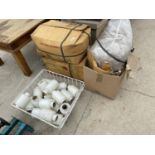 AN ASSORTMENT OF PACKING ITEMS TO INCLUDE SHRINK WRAP AND ELASTIC BANDS ETC