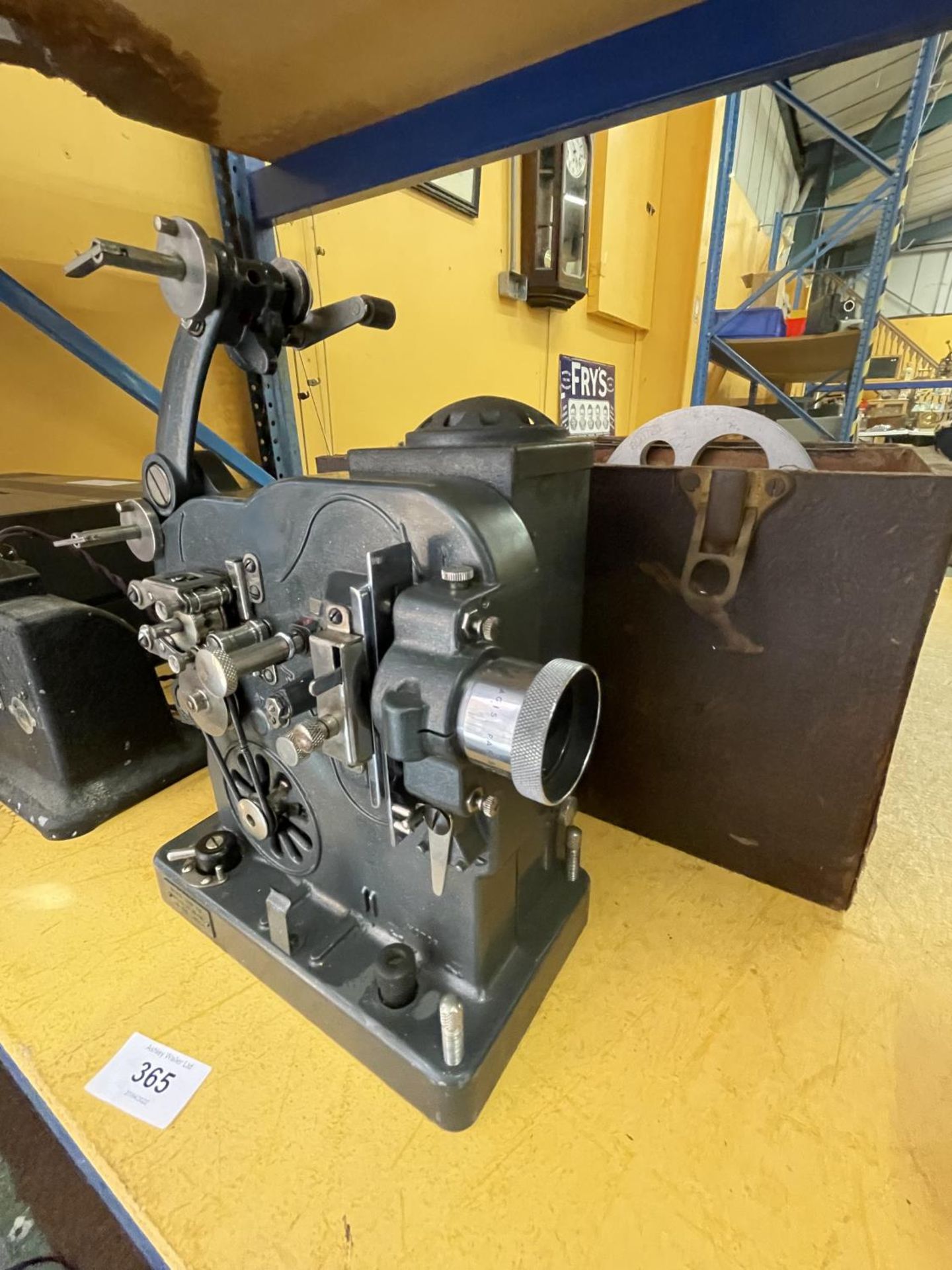 A VINTAGE BOLEX PAILLARD BOXED PROJECTOR WITH SPARE BULB, REELS ETC.