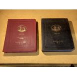 A LLOYD'S REGISTER OF SHIPPING 1967-68 TWO VOLUMES A-L & M-Z LEATHER BOUND