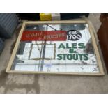 A 'COACH AND HORSES' ADVERTISING MIRROR