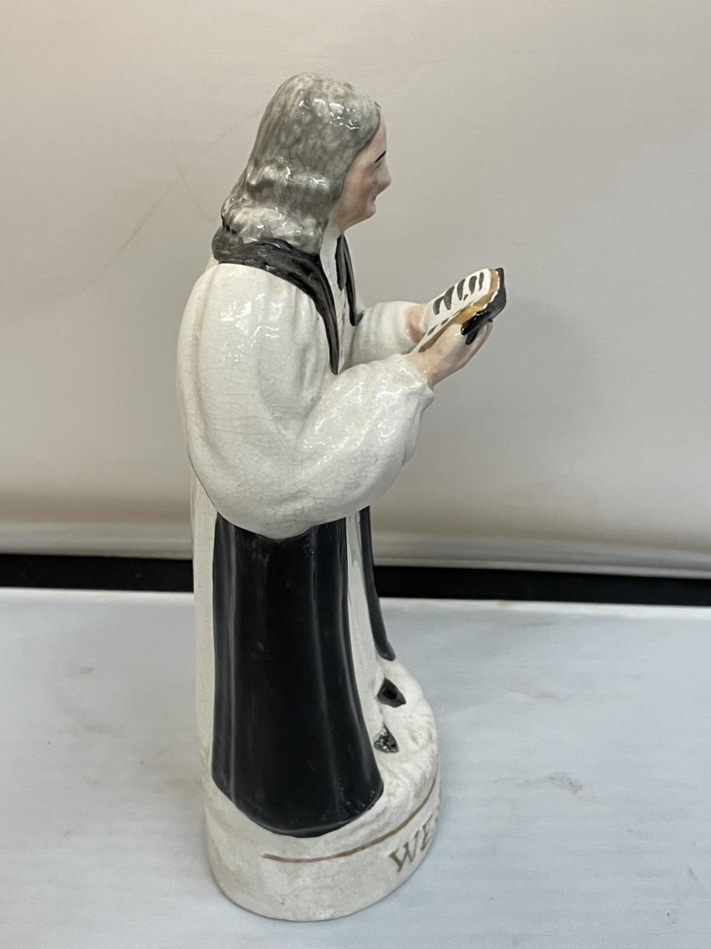 A STAFFORDSHIRE FIGURE OF JOHN WESLEY - Image 6 of 8