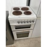 A WHITE NEWWORLD FREE STANDING ELECTRIC OVEN AND HOB