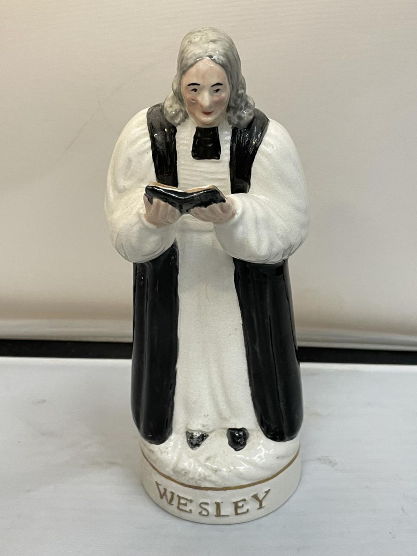 A STAFFORDSHIRE FIGURE OF JOHN WESLEY - Image 2 of 8