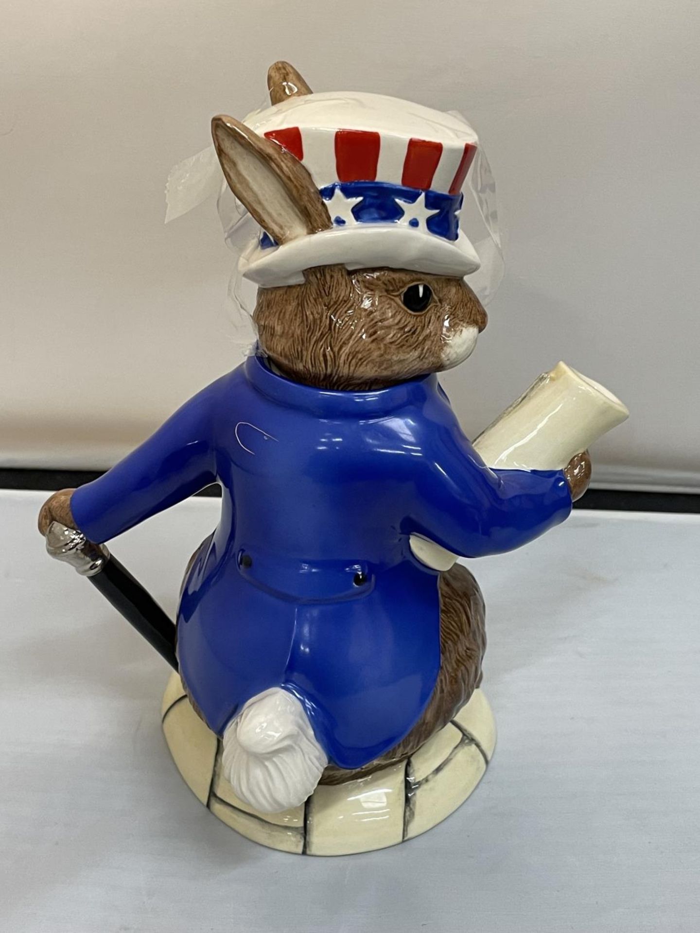 A BOXED ROYAL DOULTON BUNNYKINS USA PRESIDENT TEAPOT - Image 6 of 10