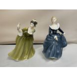TWO ROYAL DOULTON FIGURINES TO INCLUDE SIMONE AND FRAGRANCE