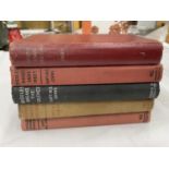 FIVE FIRST EDITION BIGGLES BOOKS BY CAPT.W.E.JOHNS
