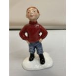 A LIMITED EDITION ROYAL DOULTON FIGURE JAMES BUILDS A SNOWMAN JAMES 1540/2500 WITH CERTIFICATE OF