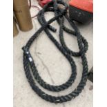 A LARGE BLACK ROPE