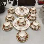 A QUANTITY OF ROYAL ALBERT 'COUNTRY ROSES' TRIOS, MAINLY FIRST QUALITY, PLUS NINE ROYAL ALBERT '