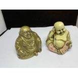 TWO BUDDHA FIGURES