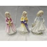 THREE LIMITED EDITION ROYAL DOULTON FIGURINES FRITH, CHARITY AND HOPE TWO WITH CERTIFICATE OF