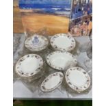 A COLLECTION OF ROYAL WORCESTER 'PEKIN' PLATES AND BOWLS, ETC WITH THE ROYAL WORCESTER PROTECTIVE