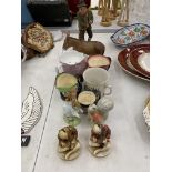 A QUANTITY OF FIGURINES TO INCLUDE ROYAL ALBERT PETER RABBIT AND TIMMY TIPTOES, BESWICK MATT DONKEY,