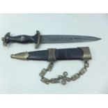 A REPLICA NAZI GERMANY SS DAGGER 21 CM BLADE