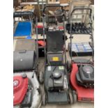 A HAYTER SPRINT 375 PETROL ENGINE LAWN MOWER WITH GRASS BOX