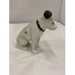 A HEAVY CAST 'HMV NIPPER' MONEY BOX HEIGHT APPROX 15CM