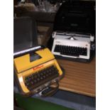 A CASSED VINTAGE OLYMPIA TYPEWRITER AND A CASED LILLIPUT TYPEWRITER