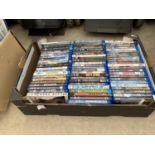 A LARGE ASSORTMENT OF BLU-RAY DVDS