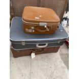 THREE VINTAGE TRAVEL CASES