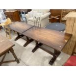 TWO MODERN PUB TABLES, 47X24" EACH