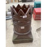 A SMALL KINGS CHIMNEY POT PLANTER