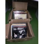 A SELECTION OF ALBUMS CONSISTING OF TWO BOXES FROM DIFFERENT GENDRES FROM NAT KING COLE TO JOHHNY