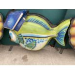 AN ORIGINAL FISH SHAPED DECORATION FROM BLACKPOOL ILLUMINATIONS (A/F)